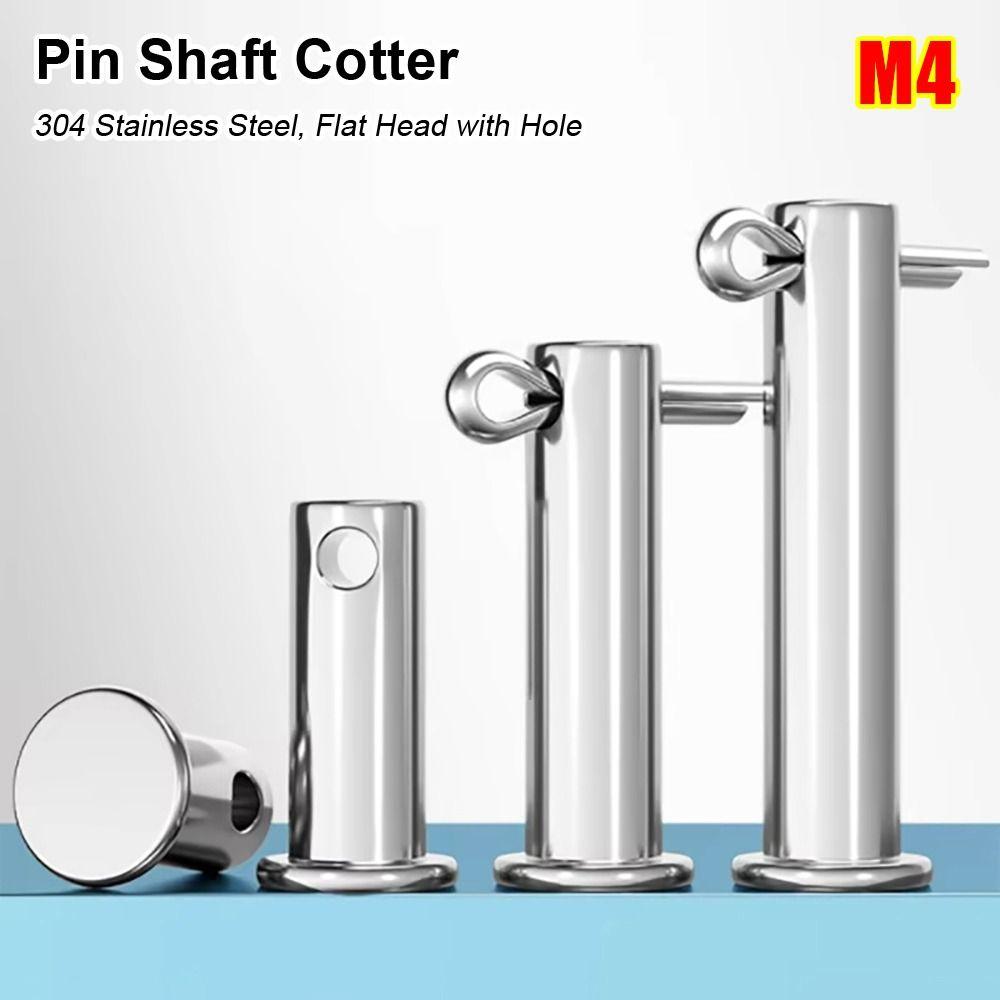 10 шт./комплект Новый Штифт-Ось M4 Шплинт Цилиндрический Плоская Головка Позиционирующий Штифт Нержавеющая Сталь 304 Т-образный Штифт-Заглушка Комплект