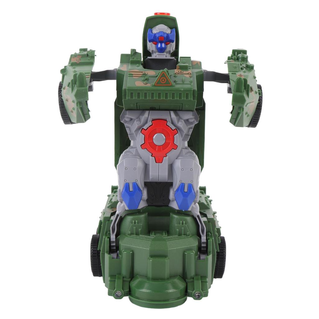 Трансформирующийся танк-игрушка со светом и звуком, вращающийся одной кнопкой, деформирующийся камуфляж, игрушка-цистерна