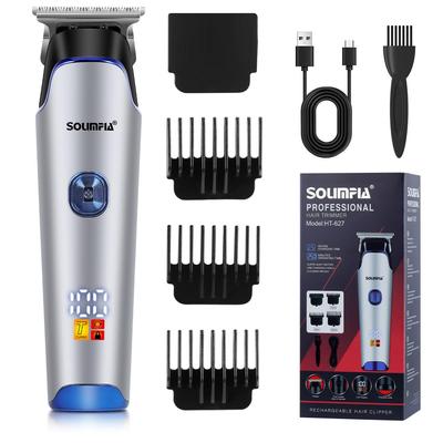 Solimpia Машинка для стрижки волос для мужчин Беспроводной Профессиональный 0 мм Триммер для бороды Перезаряжаемый Т-образный триммер Набор