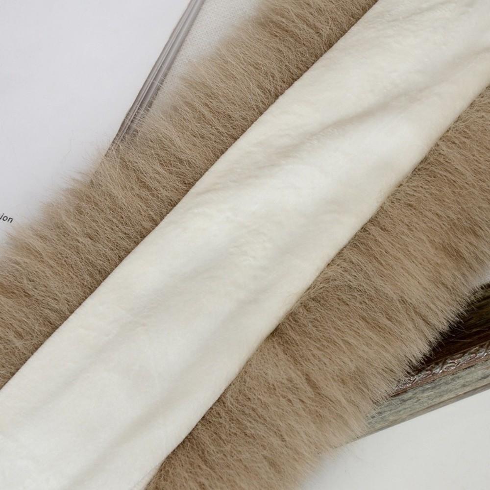 Мягкий пушистый меховой шарф Утолщенный однотонный теплый шейный платок Имитация лисьего меха Устойчивый к холоду воротник Шарфы Грелки для шеи