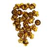25pcs Wheel Rim Rivets Gold ABS Wheel Lip Rivets Nuts for AH Ds Series Wheel Rims Cap Lip