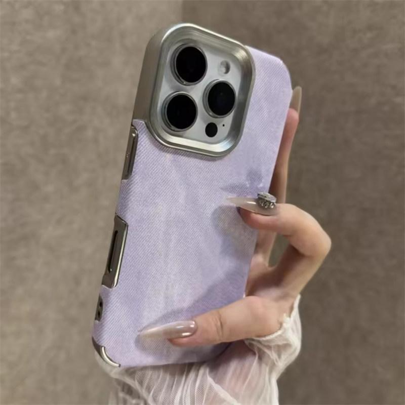 Ретро Винтажный Ковбойский Тканевый Чехол для iPhone 17 Air 16 15 14 13 12 11 Pro Max Plus Роскошный Джинсовый Мягкий Бампер Броня Чехол для Телефона