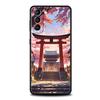 Japanese Style Temple And Cherry Blossoms Phone Case for Samsung Galaxy S25 S24 S23 S22 S20 S21 FE Ultra Plus S25Edge Soft TPU