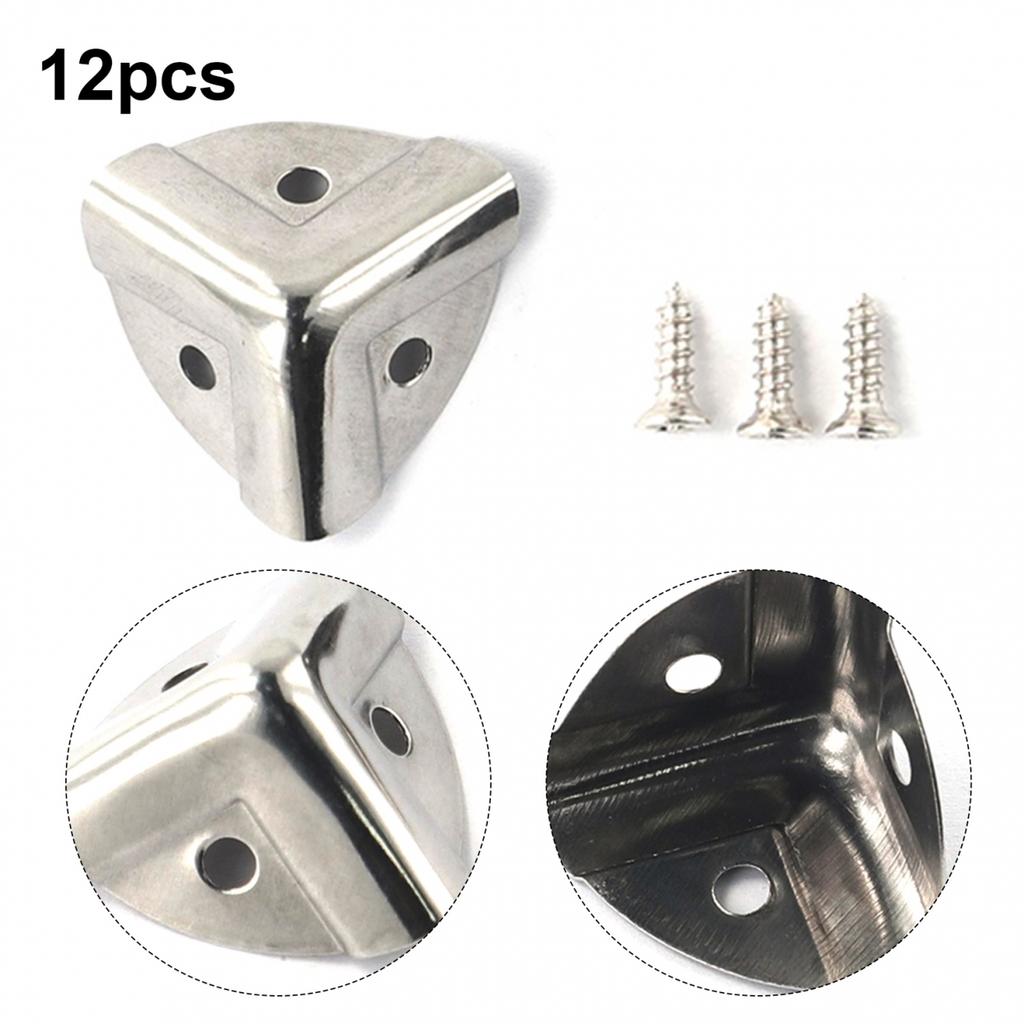 Деревянные угловые протекторы для коробок в ретро-железном дизайне, доступны в упаковках по 4/8/12 штук