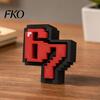 Solid Base Display Decor 3D Printed 67 Clicker Fidget Toy, Pixel Art Desk Decor, Stress Relief Sculpture with Matte Craft Accessory Base, for