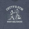CUTTY'S GYM "Винтажный вид" Смесовая футболка для зала 50/50 - The Wire БОКС Baltimore Унисекс футболка