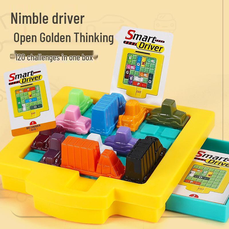Kids' Clever Driver Chess Game: Huarong Road Car Puzzle for Early Education & Interactive Learning