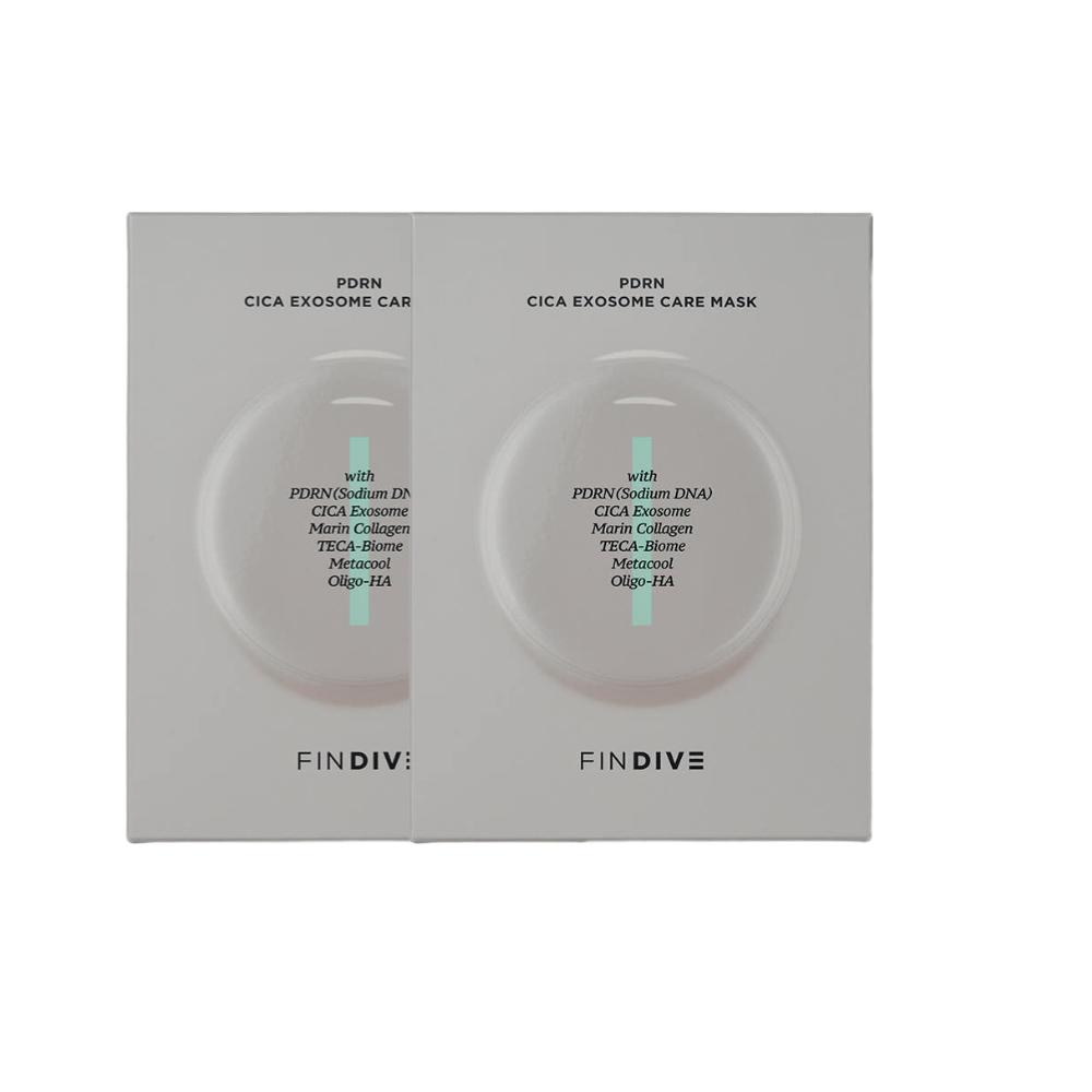 Findive PDRN Cica Exosome Care Mask 8 Sheets 2-Pack Anti Aging Soothing Hydrating K-Beauty