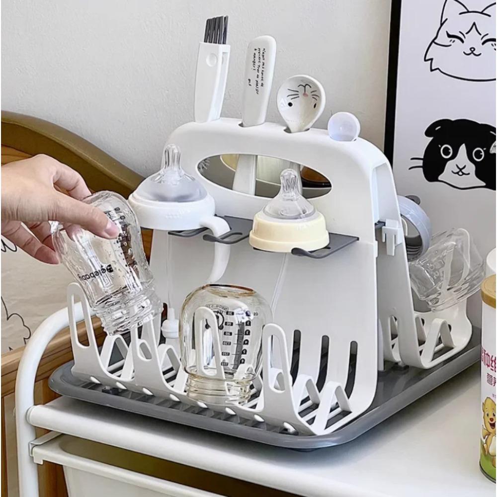 Baby Bottle Drying Rack Feeding Cup Holder Removable Tree Shape Rack Cleaning Pacifiers and Accessories Storage Drying Shelf