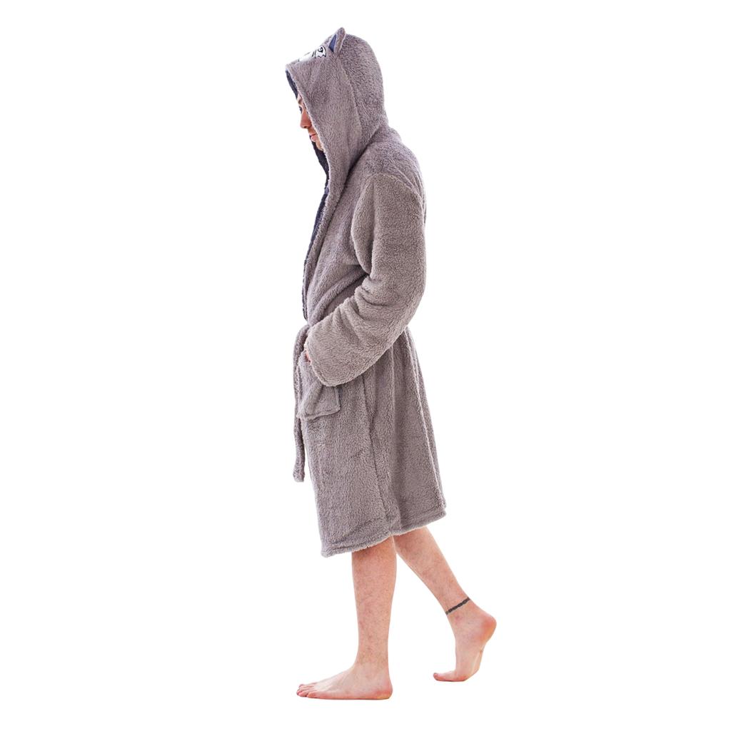 Мужской флисовый халат Keanu с головой волка