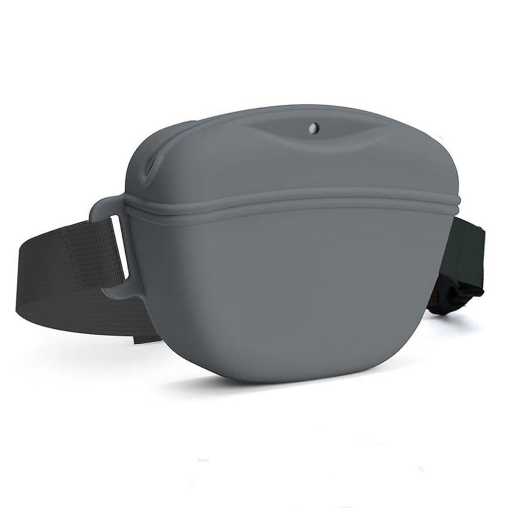 Pet Feeding Bag Outdoor Training Dog Food Pocket Silicone Dog Treat Pouch with Waist Belt Pet Snack Pouch Walking Dog Waist Bag
