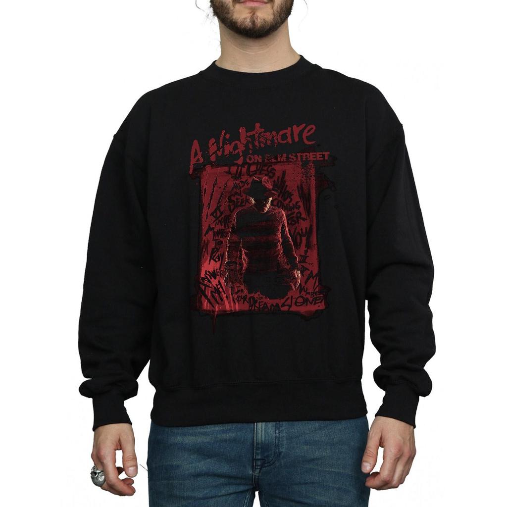 A Nightmare On Elm Street Mens Freddy Silhouette Sweatshirt