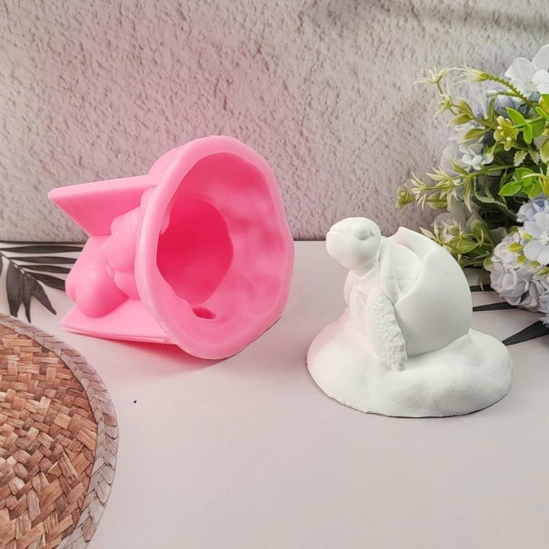 Lovely Animal Candle Molds 3D Turtles Silicone Moulds Castings Molds Ornament Molds Epoxy Resin Molds Plasters Molds