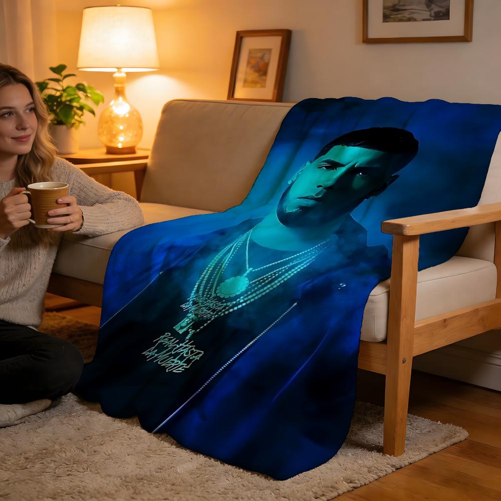 Плед Anuel Aa Real Hasta La Muerte из высокоплотного короткого плюша для дивана, для сна, в комнате с кондиционером, мягкий, приятный для кожи