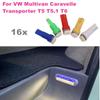 Для VW Multivan Caravelle Transporter T5 T5.1 T6 5050 1SMD 16 шт./лот Canbus без ошибок салон автомобиля светодиодная лампа для ног