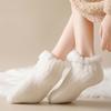 Grid Winter Floor Socks Silica Gel Sleeping Socks Cute Thicken Velvet Socks  Women