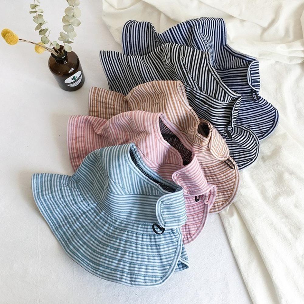 Adjustable Bucket Hat Anti-Sun Beach Hat Fashion Empty Top Sun Hat Outdoor Sports