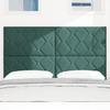 Headboard in Dark Green 144 cm Velvet
