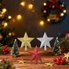 Christmas Tree Topper Star, Xmas Tree Topper Star Glitter Christmas Tree-top Star Ornaments for Xmas Tree New Year Holiday Decor