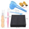 Felting Needle Kits with Wooden Handle for Needle Felting Beginner Felting Starter Kits for Beginner DIY Wool Craft