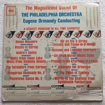 Виниловая пластинка PHILADELPHIA ORCHESTRA EUGENE ORMA Magnificent Sound Of The Philadelph PHM1 Columbia Master 1962 US Classical Used