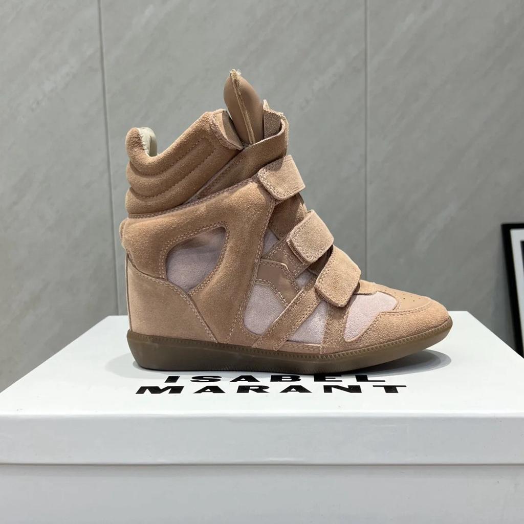 Женская обувь на скрытой платформе, короткие ботинки, новая кожаная обувь с высоким верхом, маленький человек