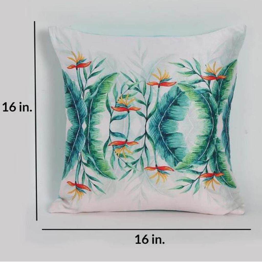 Чехол для подушки KOKO MAISON INC Tropical Garden Polystain | Застежка-клапан | Цифровая печать