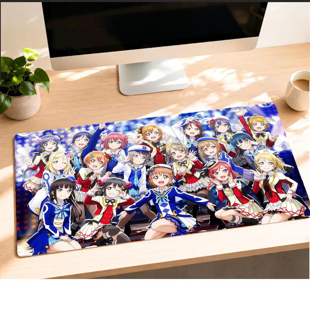 Love Live! School Idol Project Large Mousepad Pc Gaming Mouse Pads Laptop Desk Mats Carpet Big Mousepepad Rug Keyboard Long Pad