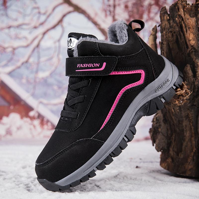 Модные Новые Ботинки Мужские 2024 Зима Рабочая Хлопковая Обувь Платформа Удобные Кроссовки Уличные Износостойкие Теплые Повседневные Плюшевые Зимние Ботинки