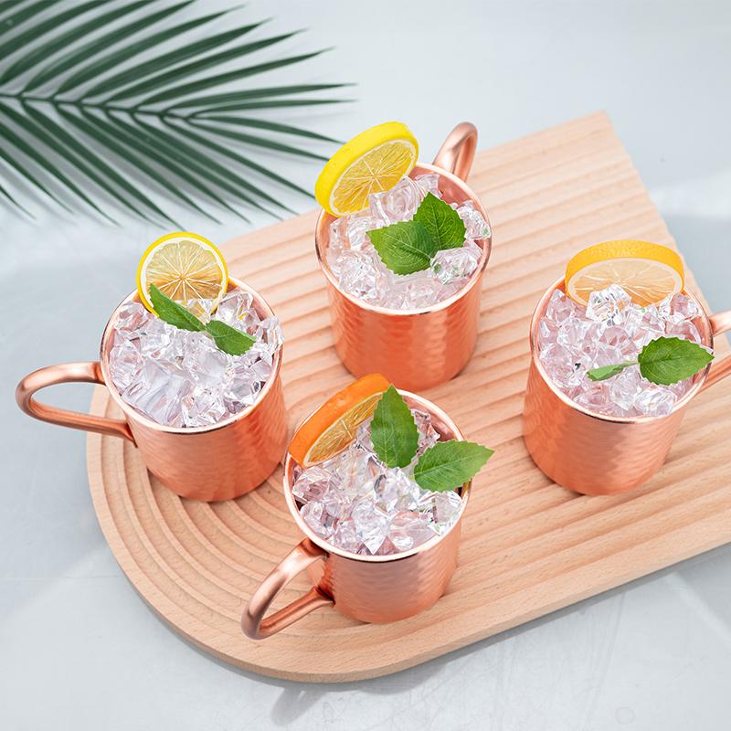 Новые 100% медные кружки Pure Solid Moscow Mule PURE Copper Mugs-Shaped 400ml Cocktail Cups Beer Milk Mug Drinkware