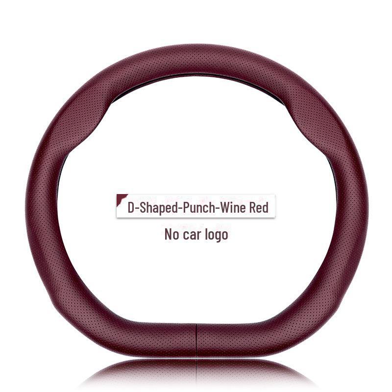 Совместимый кожаный чехол на руль для Hongqi E-QM5, H5, H7, H9, HS5, HS7, E-HS3, E-HS9