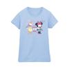 Disney Женская хлопковая футболка Minnie Daisy в пляжном стиле