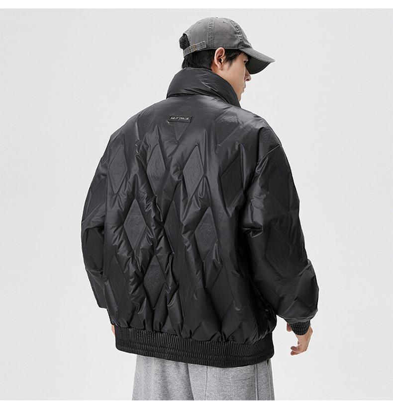 Мужская куртка-пуховик короткая тонкая зимняя теплая куртка для мужчин