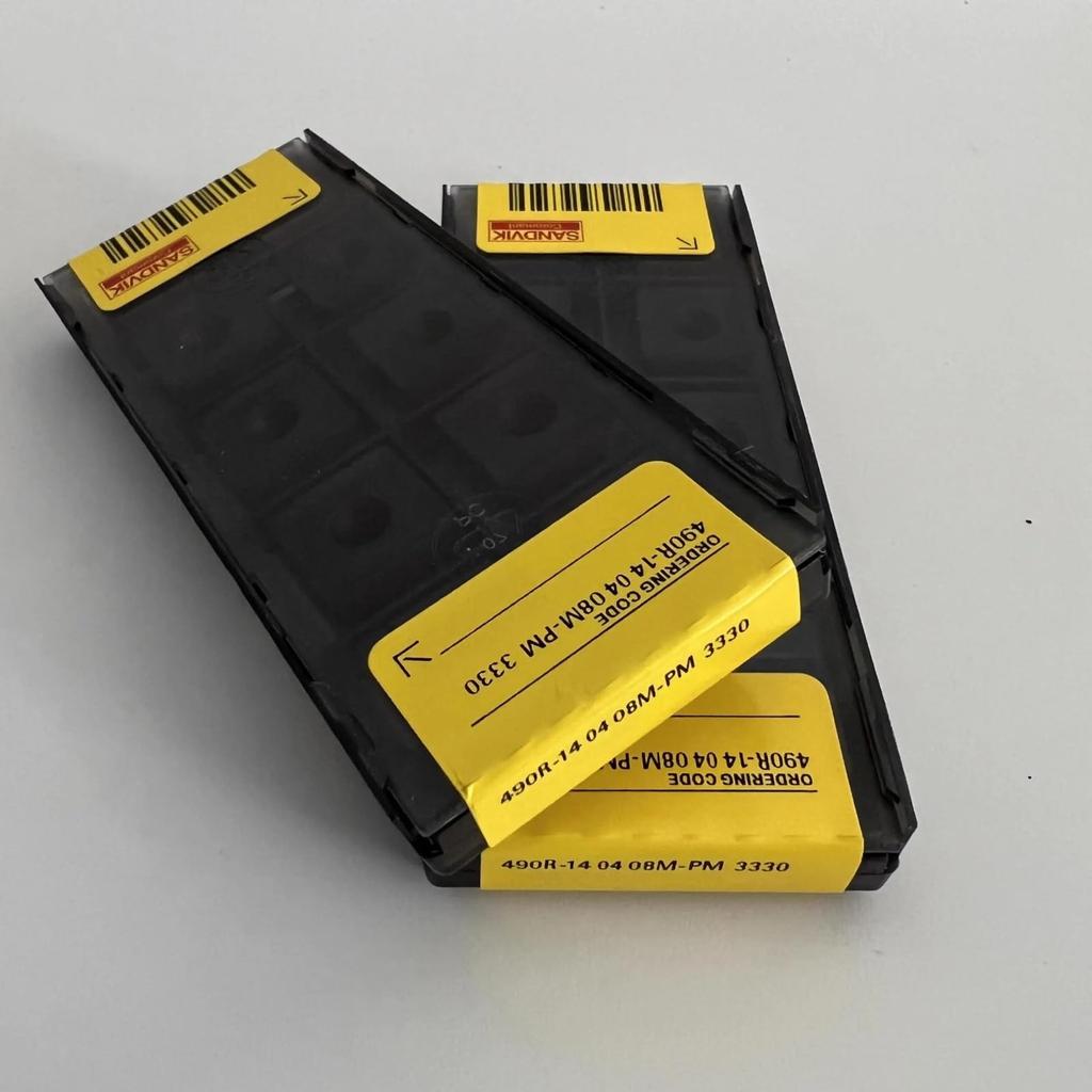 Original Sandvik / 490R-140408M-PM 3330 Carbide CNC Blade 10 PCS