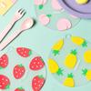 Coasters Transparent Cute Fruit Heat Insulation Waterproof Silicone Mats Household High Temperature Anti-slip Creative Table Mat