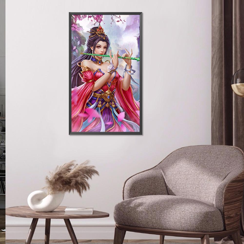 5D комплект алмазной живописи «сделай сам», мультяшная игра, женский полный круглый дрель, мозаика, картина, Настенный декор, стразы, художественные поделки, украшение дома