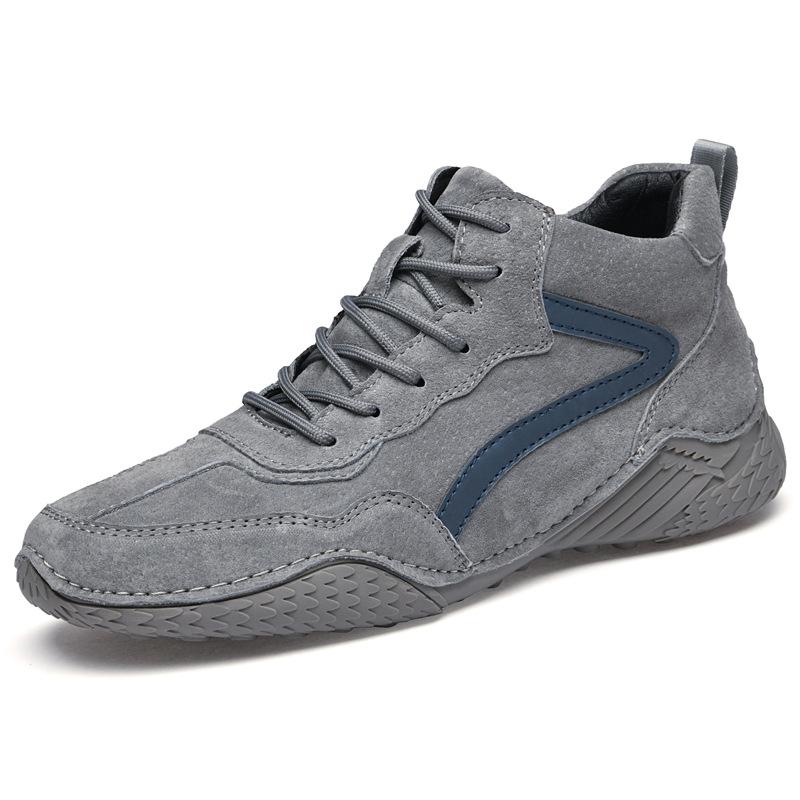 Autumn and Winter Men's Shoes High-Top Shoes Versatile Sports Leather Casual Men's Shoes