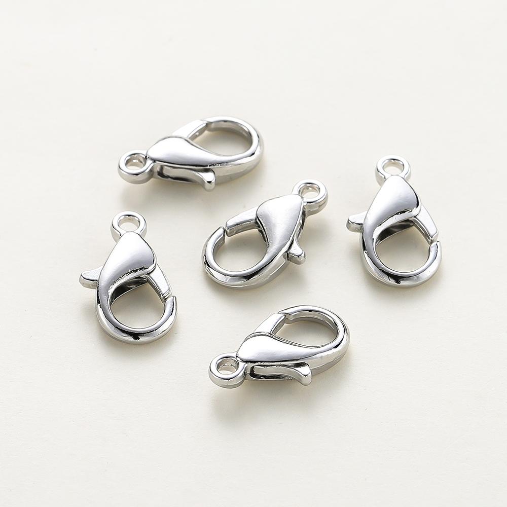 10pcs/lot 14K 18K Gold Plated Necklace Extender Chain Lobster Clasps Jump Ring Connectors Clips For DIY Jewelry Bag Craft Making
