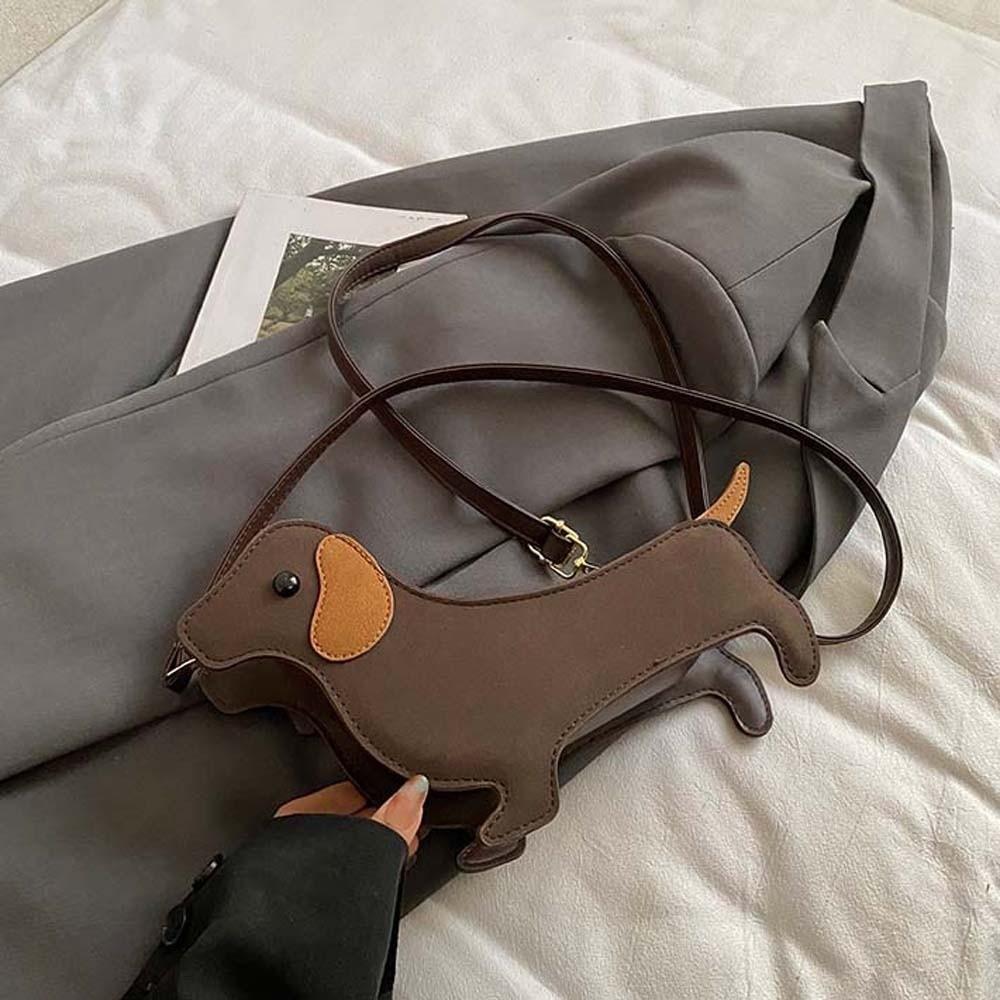 Трехмерная сумка-кроссбоди Такса большой вместимости, ретро-сумка для телефона, друзья