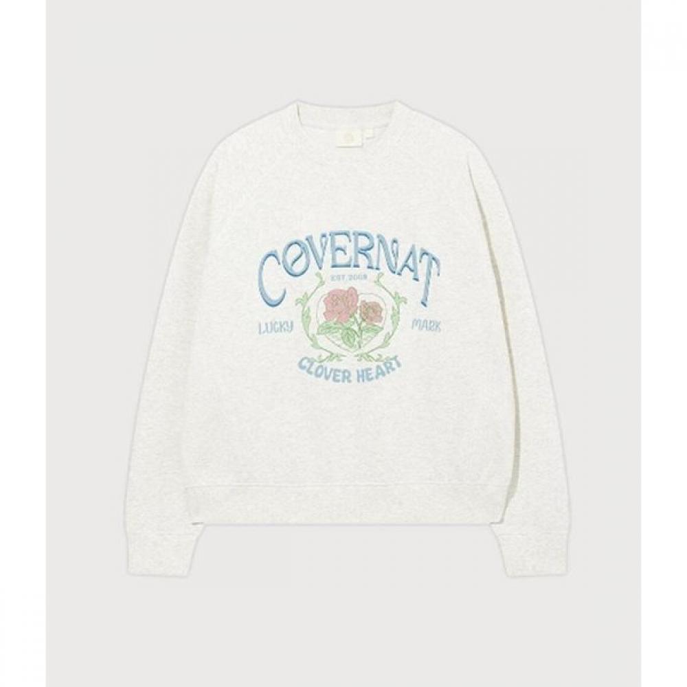 CovernOt Женская толстовка с винтажным рисунком B1 Co2501cr74 Ot Rd Na