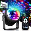 LED Rotating Crystal Magic Ball: Seven-Color Stage Light for DJ, KTV, and Festivals