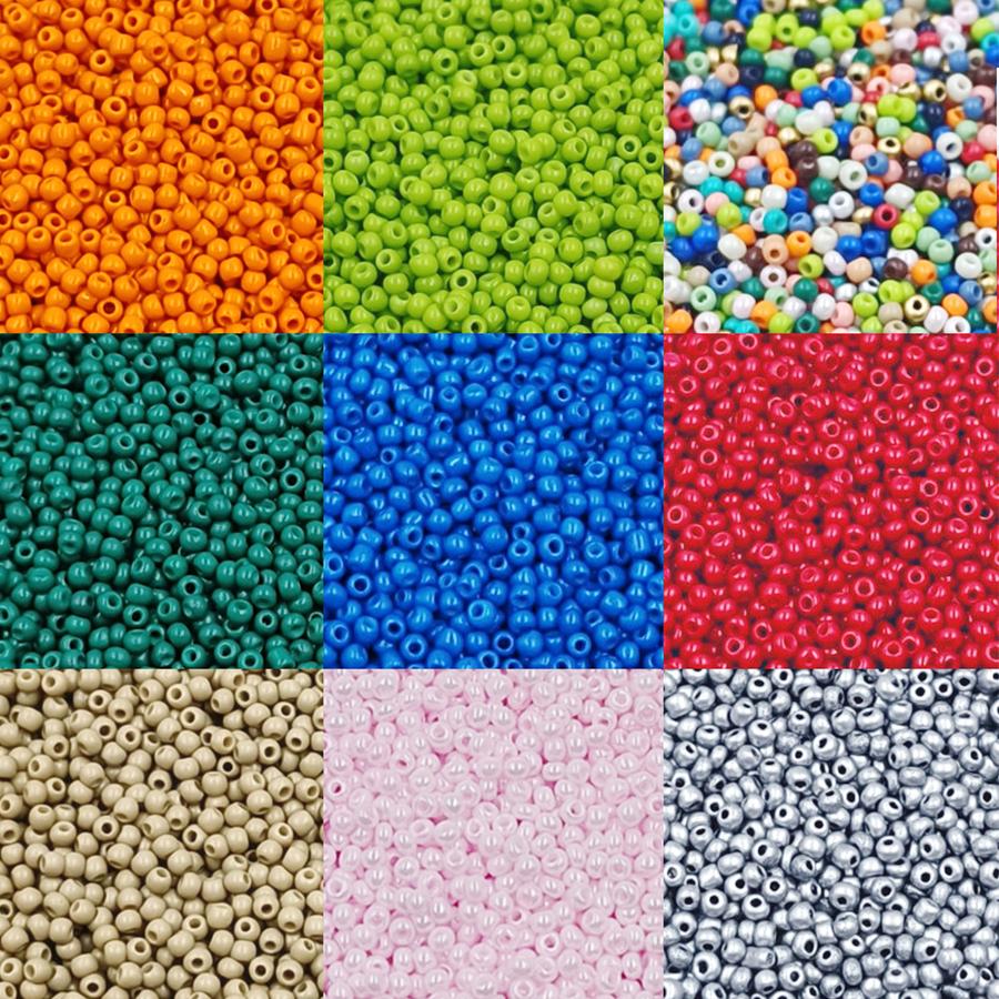 Exquisit 1000pcs/Lot DIY Spacer Beads Bracelet Necklace Accessories Mini For Jewelry Making Seed Beads Czech Glass Findings 2mm Manual Accessories