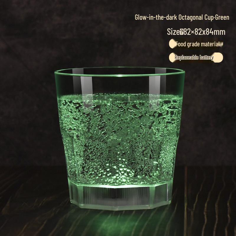 Светодиодный бокал для шампанского из пищевого пластика - Оригинальная атмосфера, свадебный банкет, винный бокал