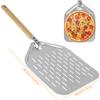 1 шт. Новая 12-дюймовая лопатка для пиццы металлическая антипригарная лопатка для пиццы с деревянной ручкой подъемник для торта противень для переноски для кухонных аксессуаров для выпечки