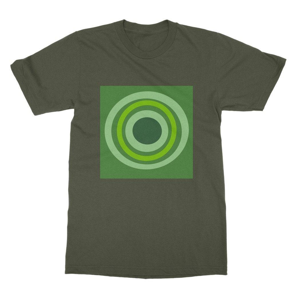 Green Target Unisex T-Shirt, Classic Ringspun Cotton Tee