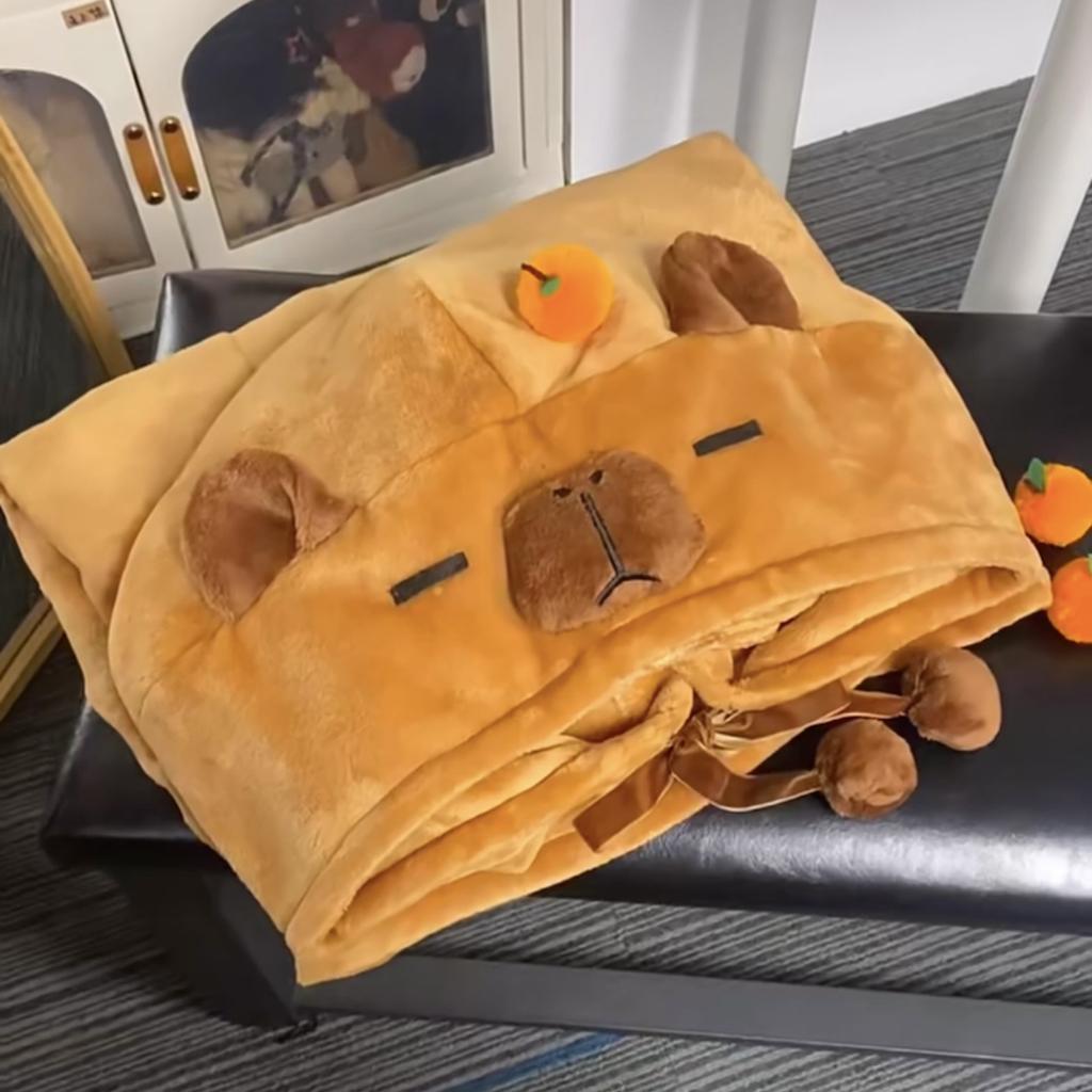 Модное офисное одеяло для сна, кондиционер, плюшевая коричневая накидка с рисунком лисы на Хэллоуин для женщин, шаль, домашнее пончо с капюшоном