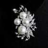 Броши из высококачественного сплава с бриллиантами и жемчугом, аксессуары для одежды, корсажи, булавки