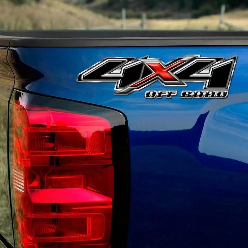 Flame 3D 4X4 Car Sticker 3D Stereoscopic Effect Car Decal Waterproof Reflective Material