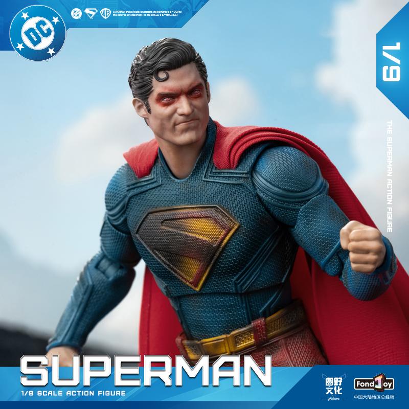 Fondjoy 1/9 Фигурка Супермена DC Поврежденная в бою Коллекционная шарнирная кукла Настольное украшение Подарок для фанатов комиксов Коллекционеров