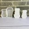 Прочная многоразовая силиконовая форма для рукоделия в форме рождественских щелкунчиков для изготовления свечей и художественных проектов